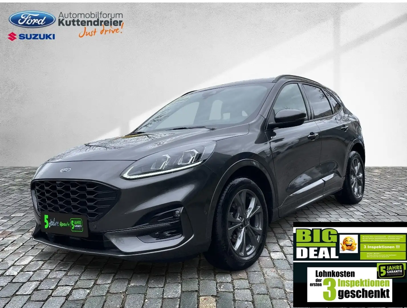 Ford Kuga ST-Line X AHK schw. Voll-LED Glasdach Navi Grau - 2