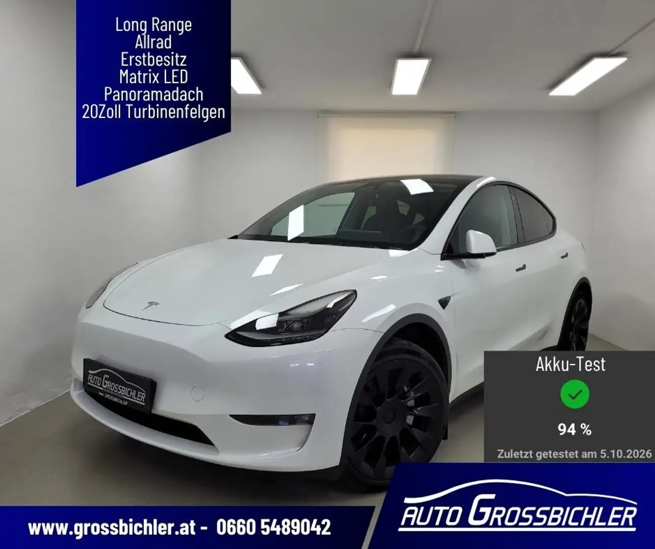 Tesla Model Y Lo Range Premium AWD 79kWh,Allrad Weiß - 1