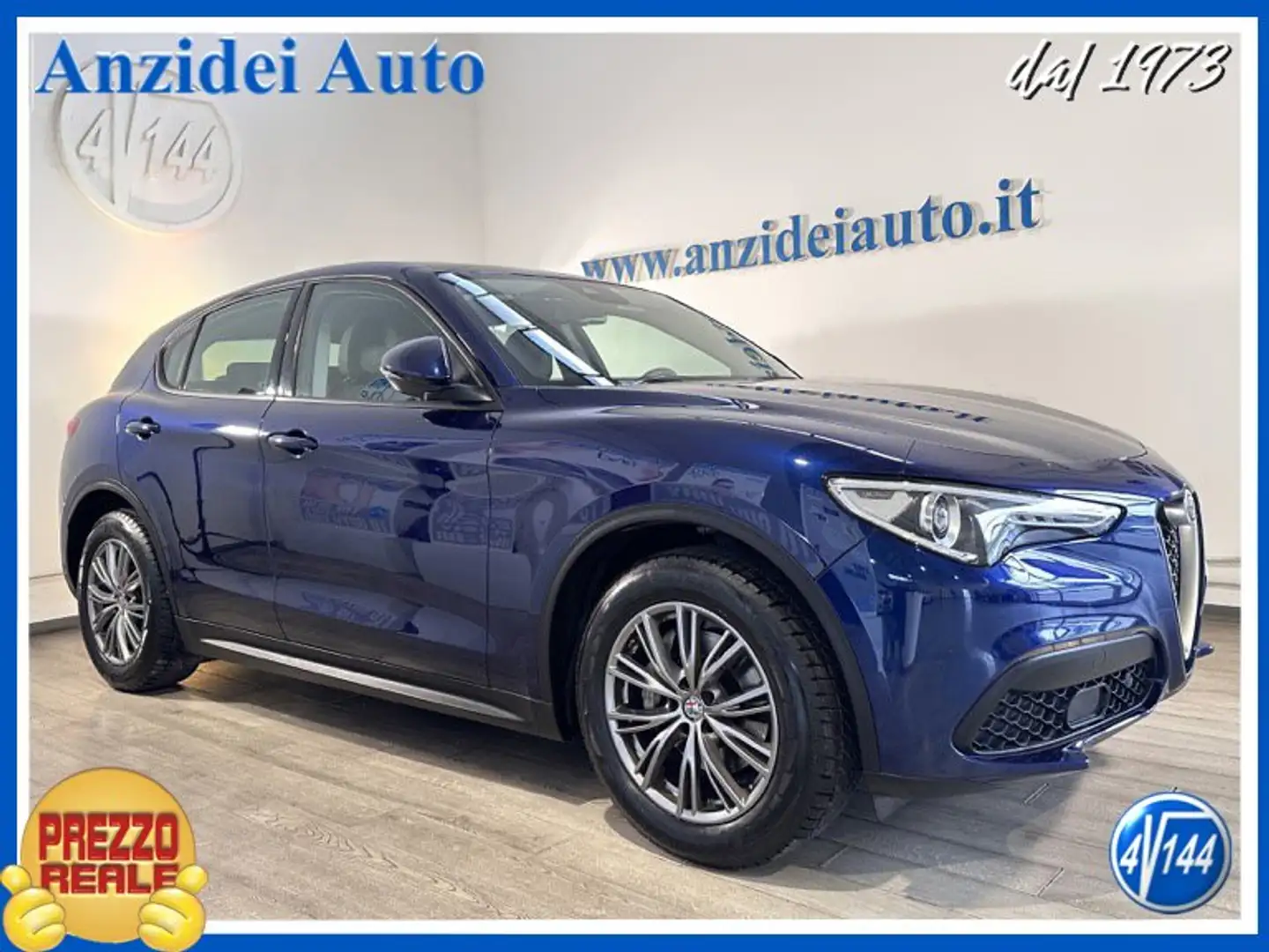 Alfa Romeo Stelvio 2.2 Turbodiesel 160 CV AT8 RWD Blu/Azzurro - 1