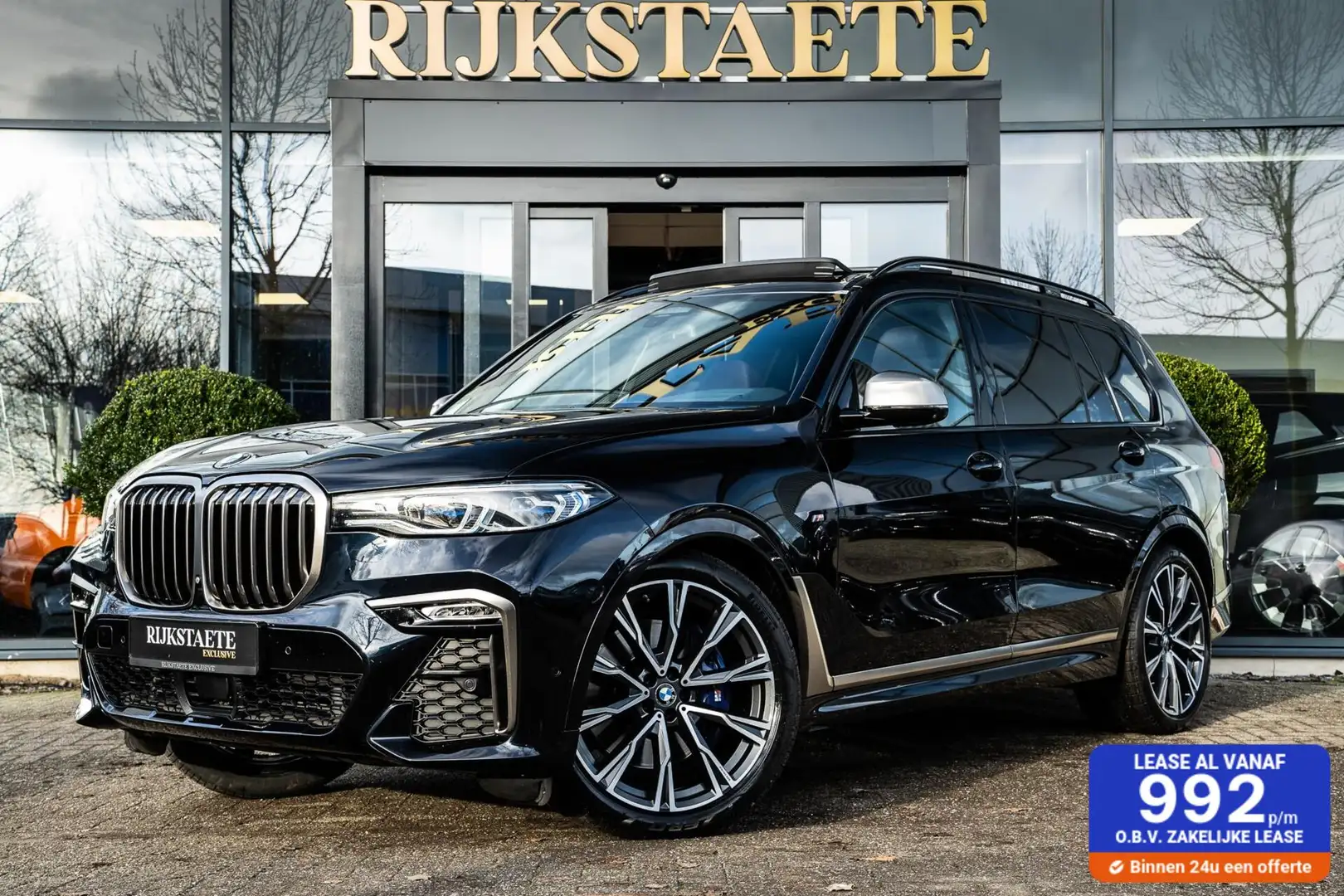 BMW X7 M50i High Executive|7-P|PANO|SKY LOUNGE|B&W|BTW AU Černá - 1