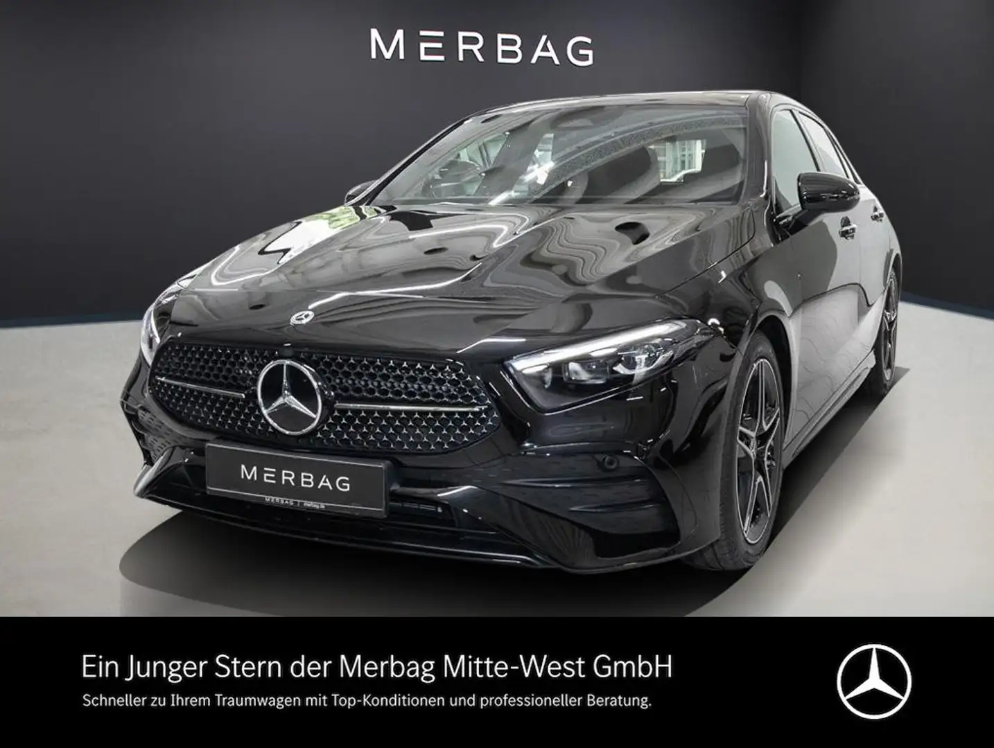 Mercedes-Benz A 180 Kompaktlimousine Pano SpurW W-Paket SpurH Schwarz - 1