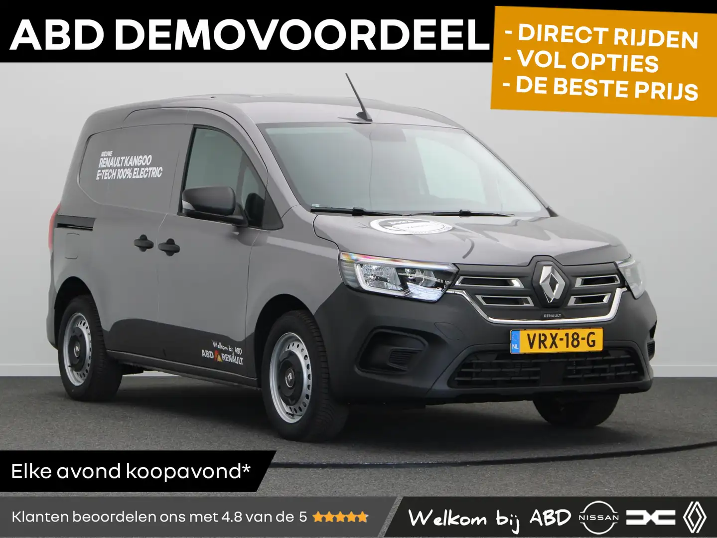Renault Kangoo E-TECH Advance 22kW | 100% Elektrisch | 300km WLTP | 1500 Grijs - 1