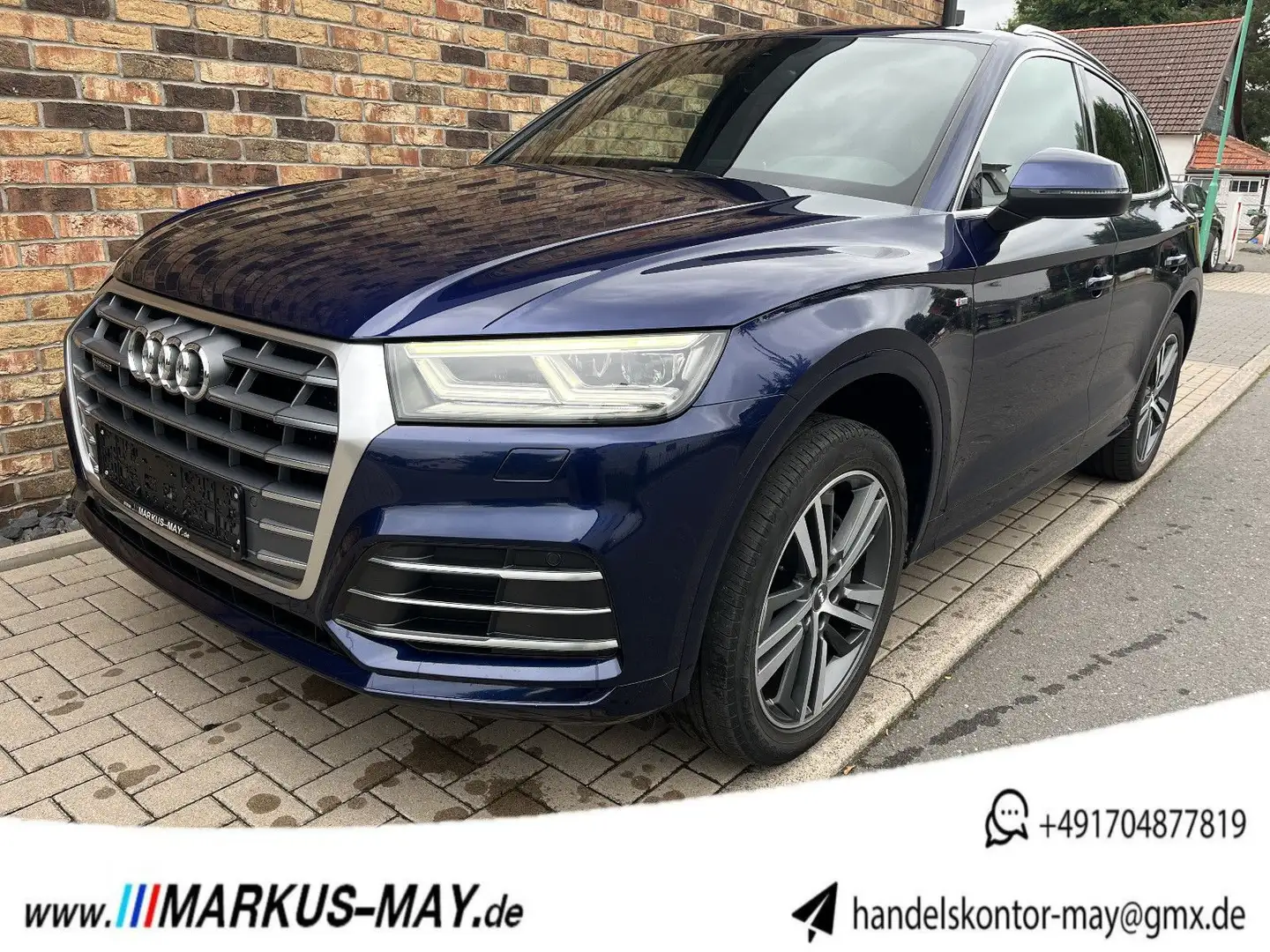 Audi Q5 2.0 TDI quattro Sport Matrix Standhz S-Line Bleu - 1