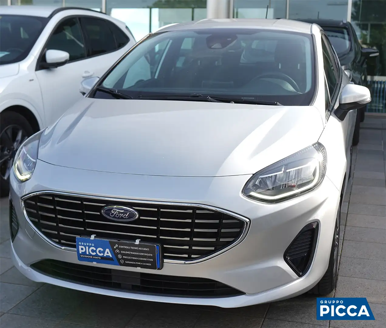 Ford Fiesta 5 Porte 1.0 EcoBoost Hybrid Titanium Grau - 1