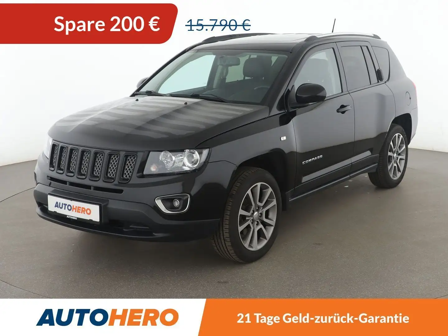 Jeep Compass 2.4 Limited 4x4 Aut.*NAVI*LED*TEMPO*CAM*SHZ* Noir - 1