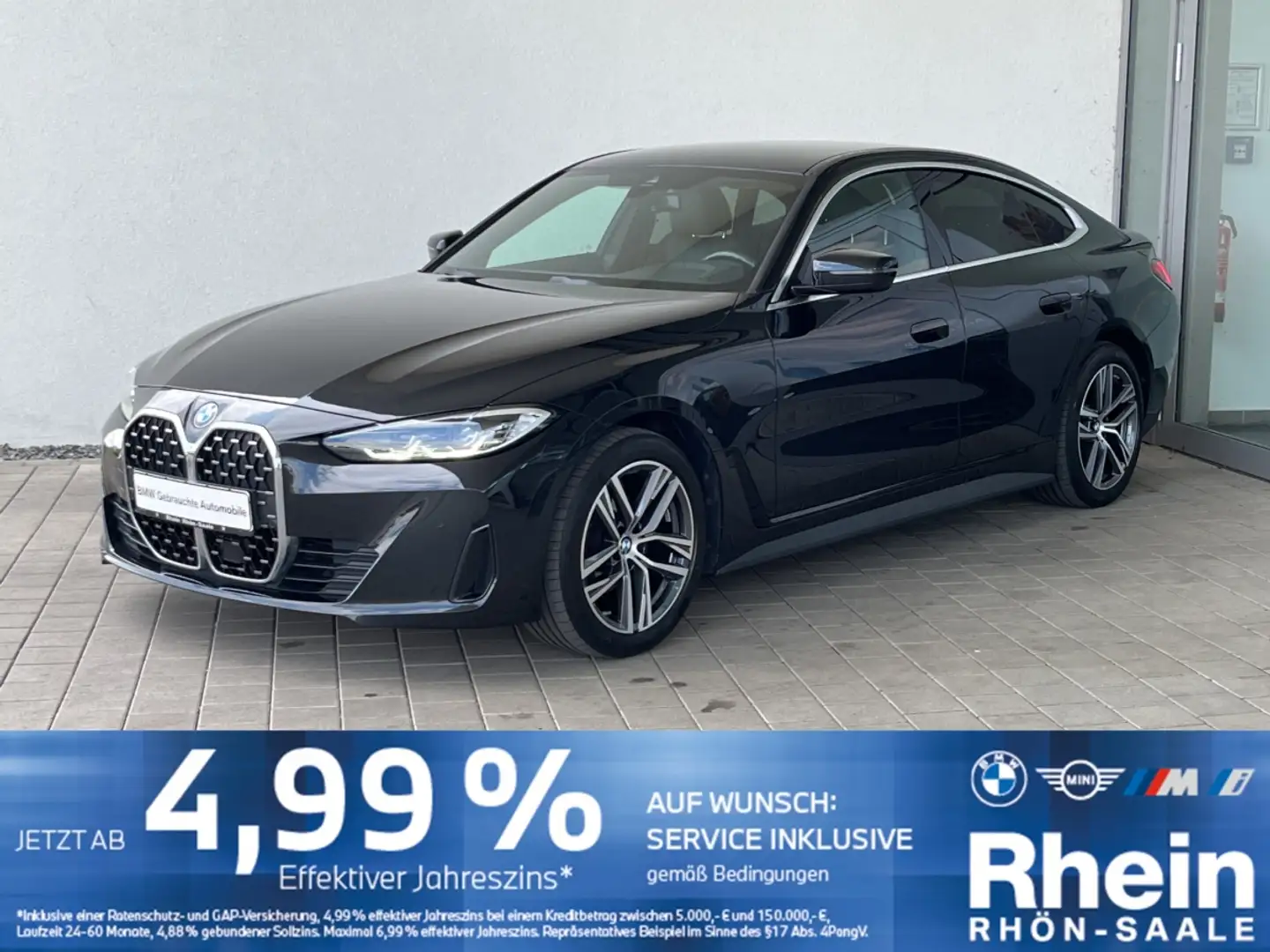 BMW 420 d Gran Coupe Navi.H/K.AHK.ParkA.Tempomat.SH. Zwart - 1