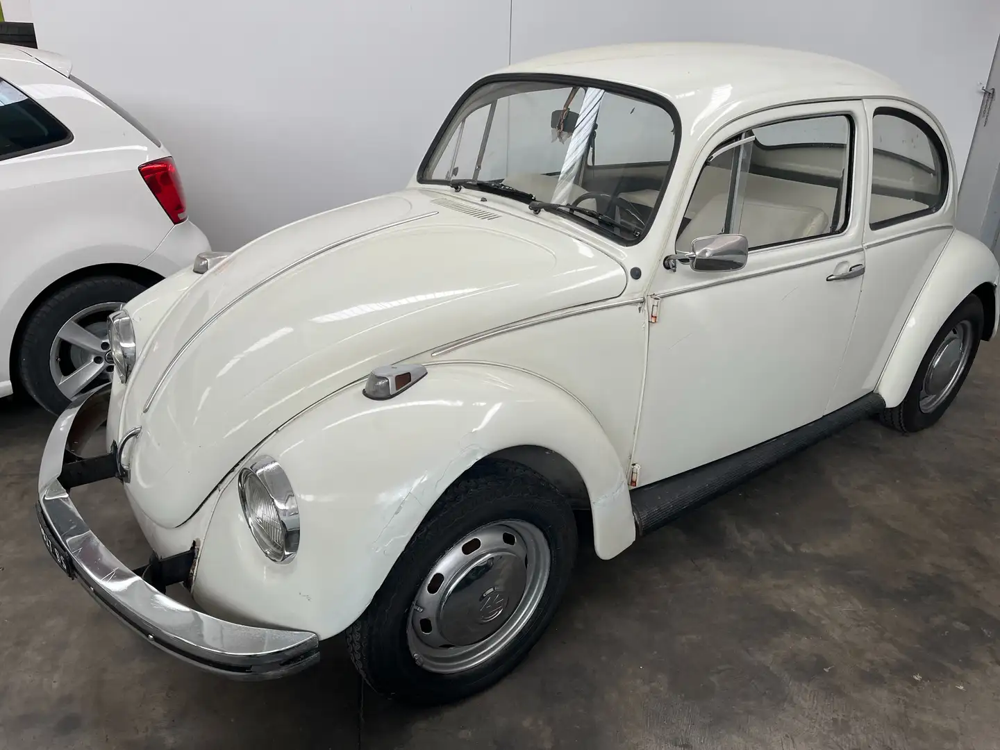 Volkswagen Maggiolino Vetro Piatto Bianco - 1