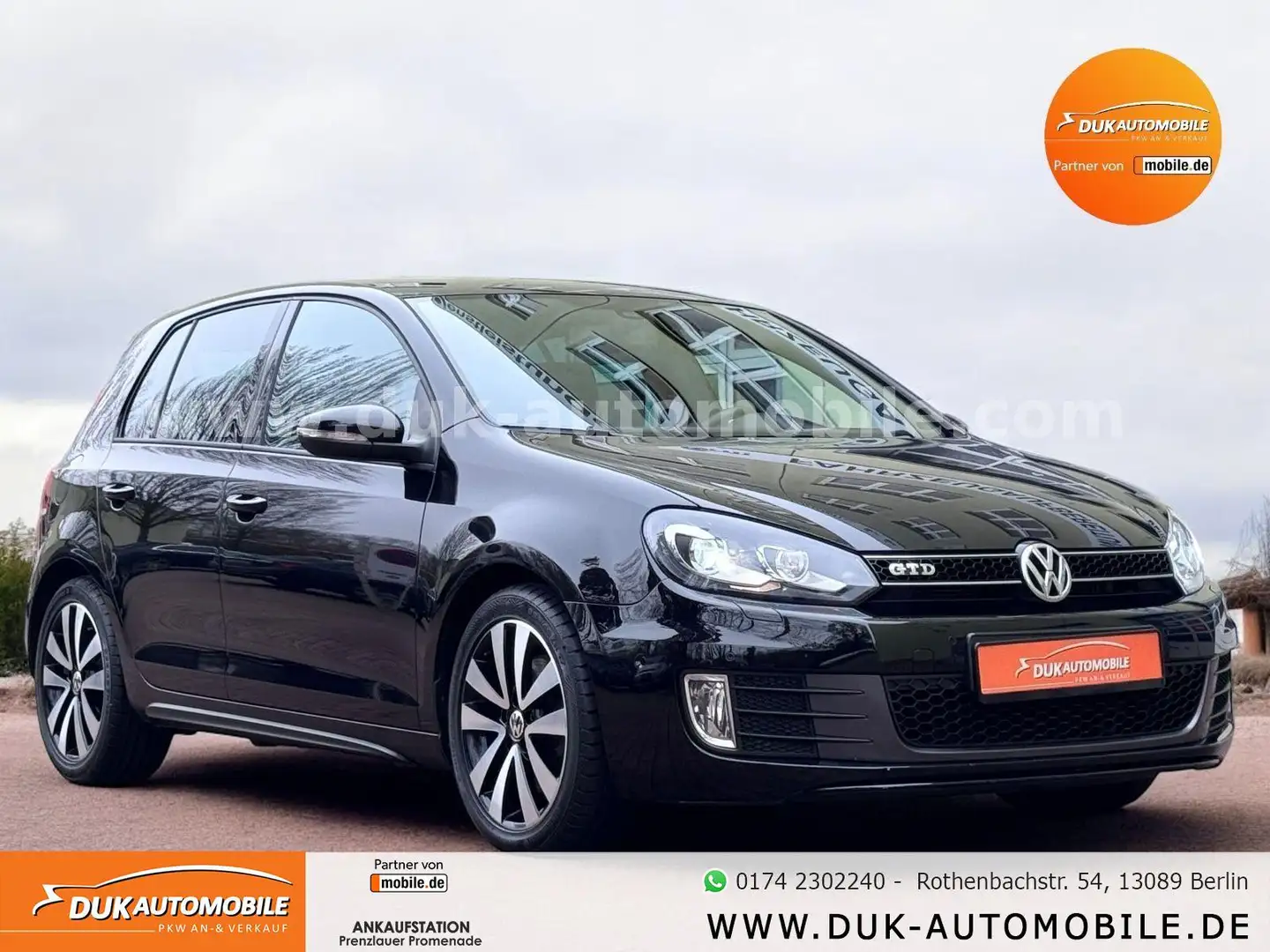 Volkswagen Golf VI GTD Automatik *Navi*Cam*Leder* Schwarz - 1