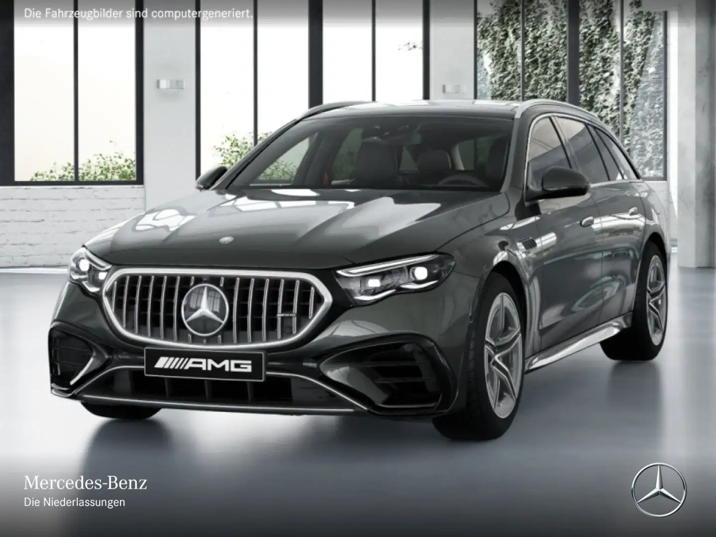 Mercedes-Benz E 53 AMG T 4M Hybrid Fahrass 360° Pano Burmester Grau - 2