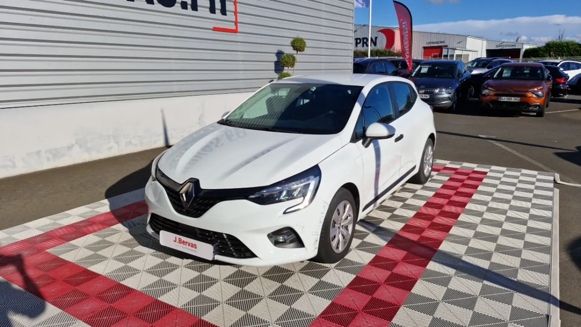 Renault Clio V SOCIETE BLUE DCI 85 AIR NAV Blanc - 2