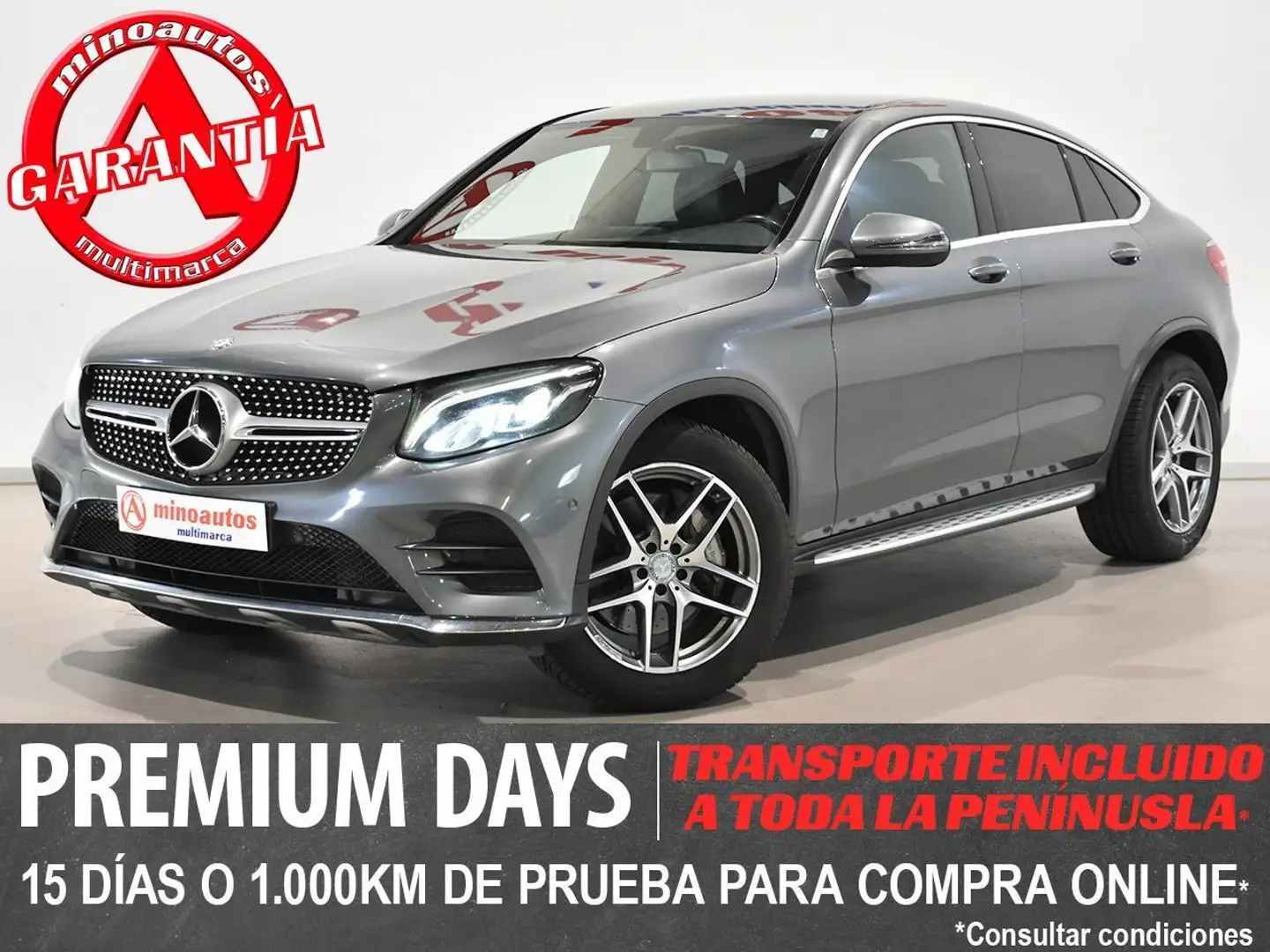 Mercedes-Benz GLC 220 Coupé 220d 4Matic Aut. Grijs - 1