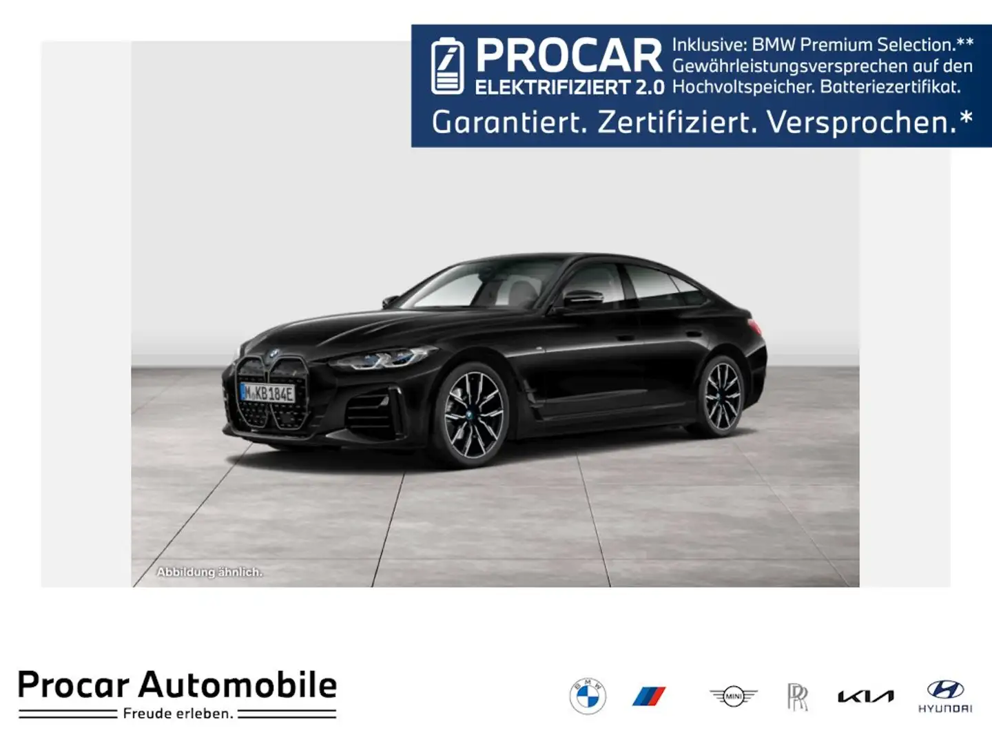 BMW i4 eDrive35 Gran Coupé M Sport ACC+RFK+LASER+H&K Schwarz - 1