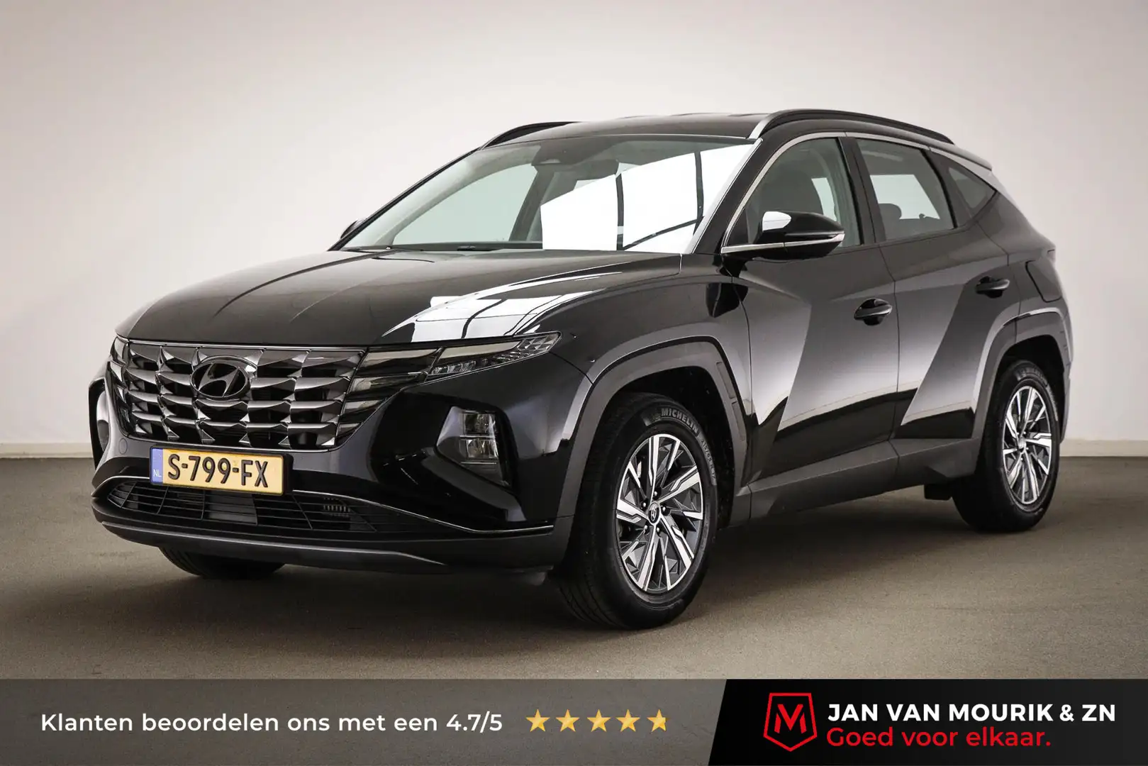 Hyundai TUCSON 1.6 T-GDI MHEV i-Motion | DAB | APPLE | DRAADLOZE Schwarz - 1