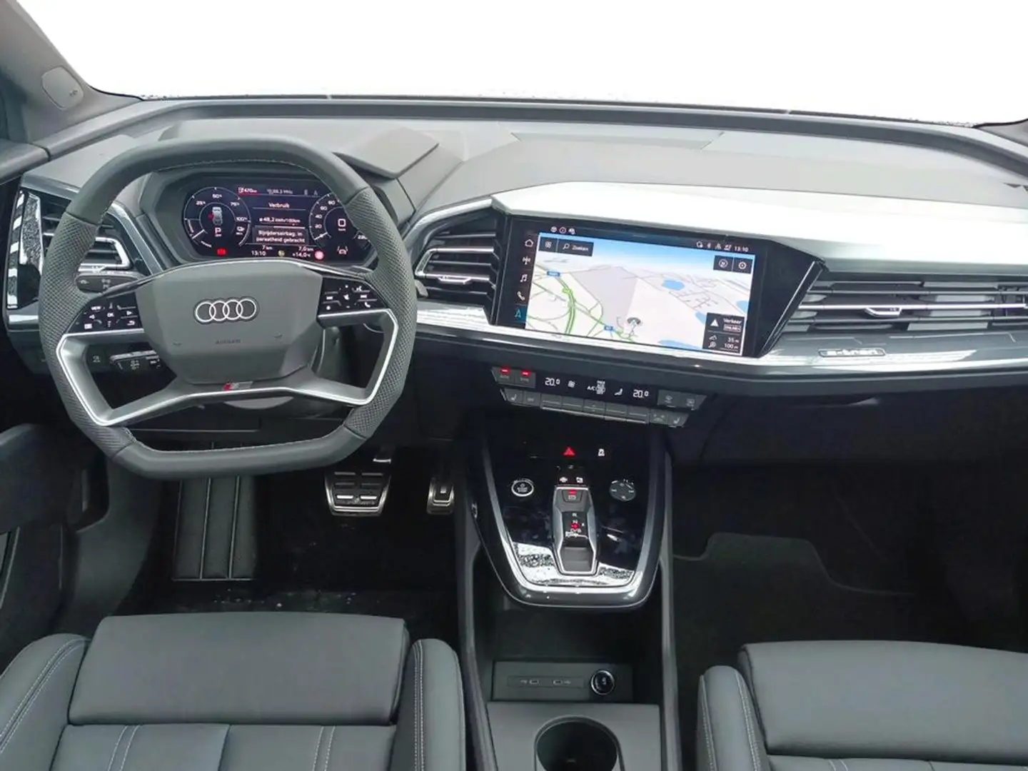 Audi Q4 e-tron 82 kWh 40 S line Blanc - 2