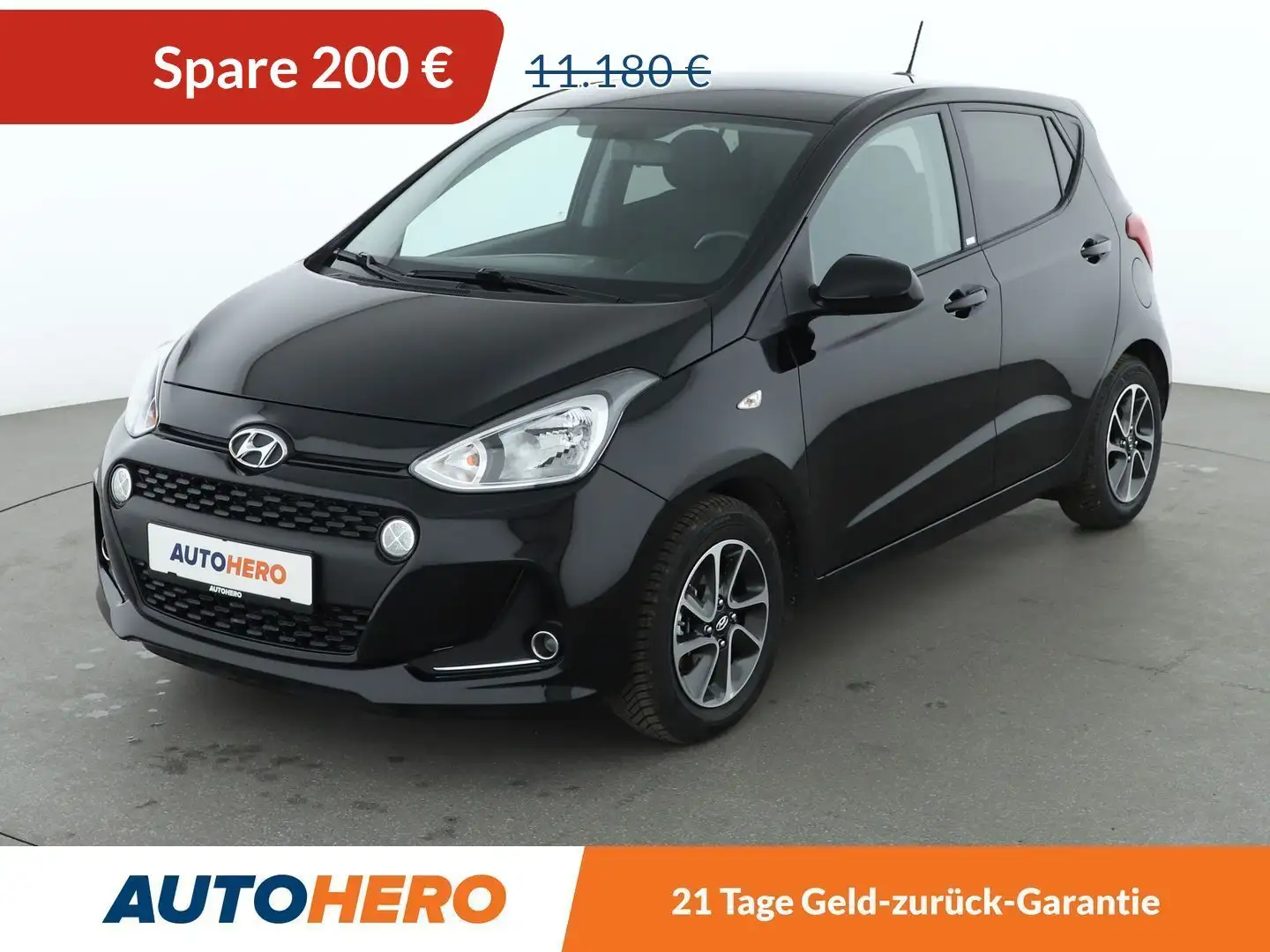 Hyundai i10 1.0 YES!*TEMPO*SHZ*KLIMA*GARANTIE* Schwarz - 1