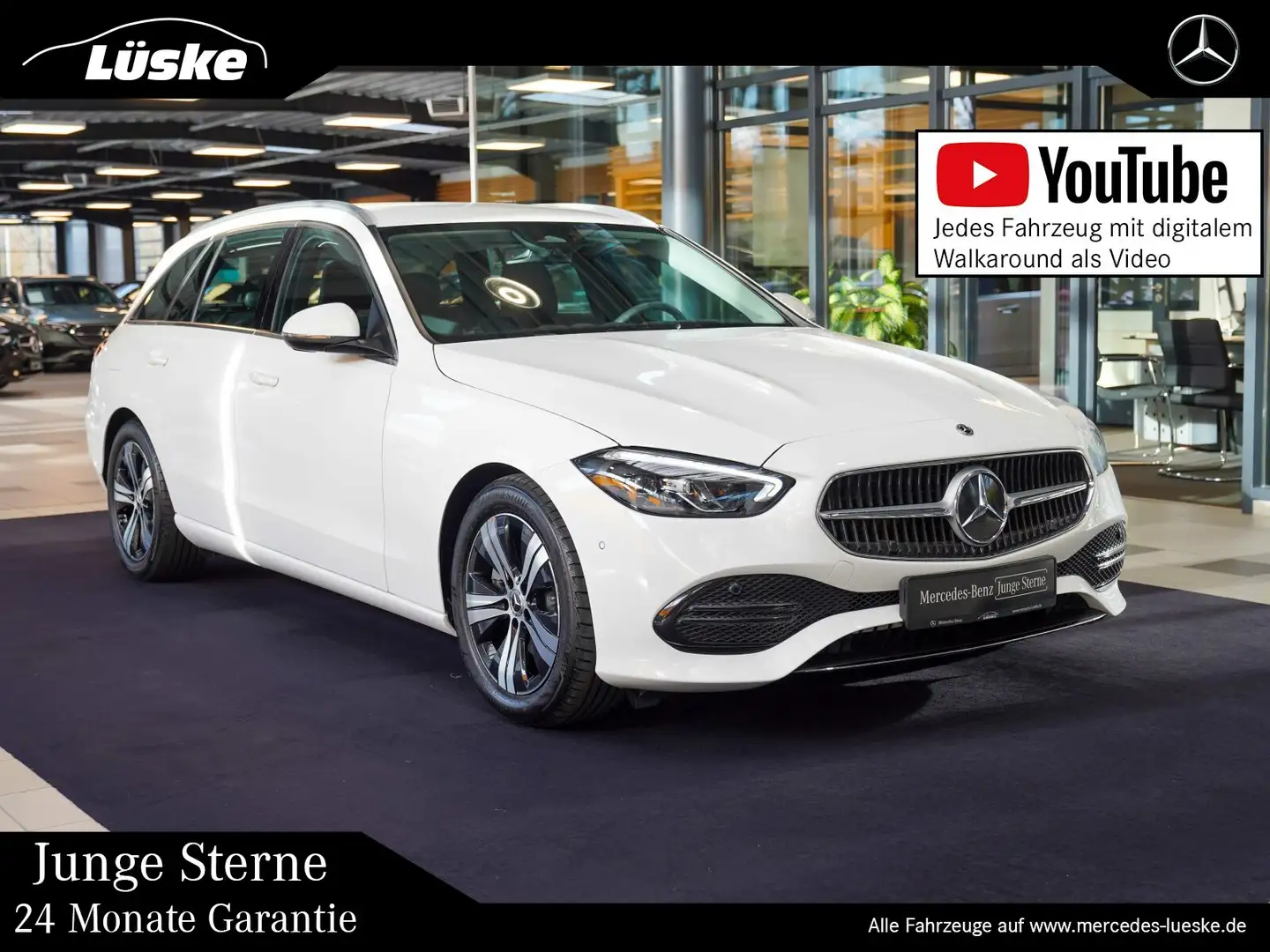 Mercedes-Benz C 200 C 200 T AVANTGARDE CarPlay Kamera Anhängevorrich Weiß - 1