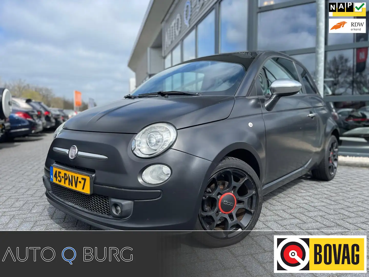 Fiat 500 0.9 TwinAir Blackjack | Uniek | 77.000 NAP | Leder Zwart - 1