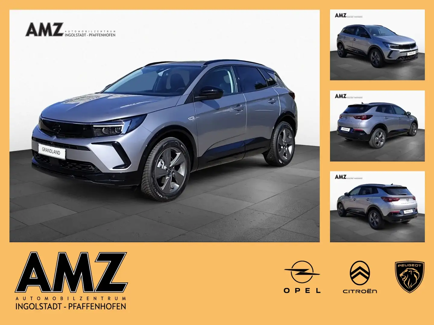 Opel Grandland 1.5 D Enjoy FLA 360 ParkAss. SpurH Grijs - 1