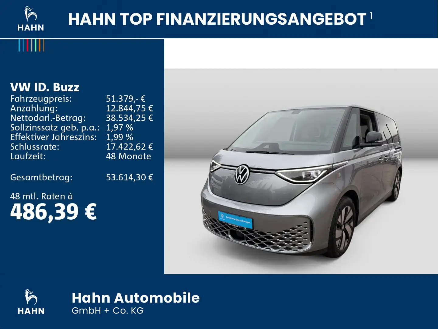 Volkswagen ID. Buzz PRO 150kW ACC KAMERA  IQ.LIGHT Silber - 2