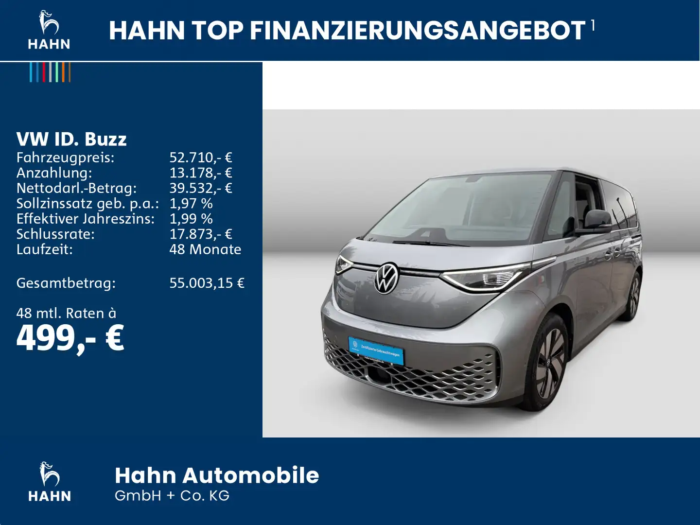 Volkswagen ID. Buzz ID.Buzz PRO 150kW ACC KAMERA  IQ.LIGHT Silber - 2