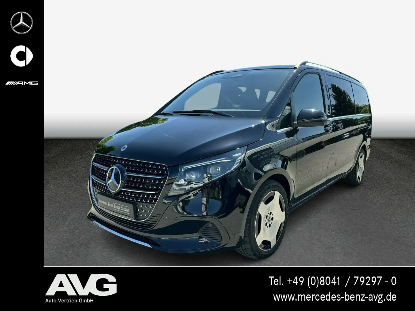 Mercedes-Benz V 300 V 300 d Avantgarde lang Liege Distr/LED/AHK/Easy Schwarz - 1