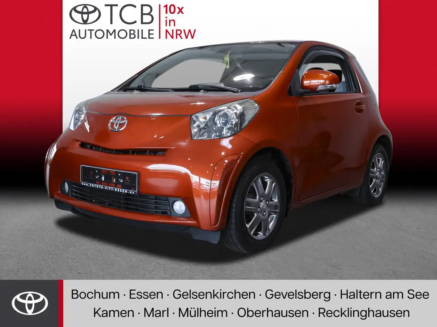 Toyota iQ 1.0 VVT-i + KLIMA LM-Felgen SERVO PDC eSPIEGEL Orange - 1