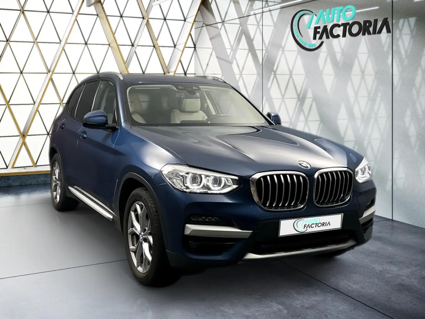 BMW X3 -49% 20D 190cv BVA 4x4 XLine +T.PANO+GPS+CUIR+Opts Blu/Azzurro - 2