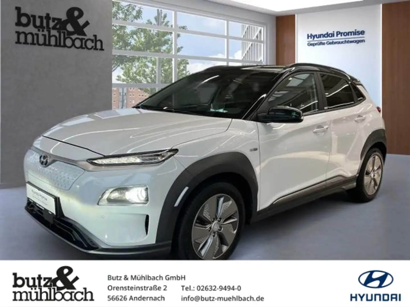 Hyundai KONA EV Premium Weiß - 1
