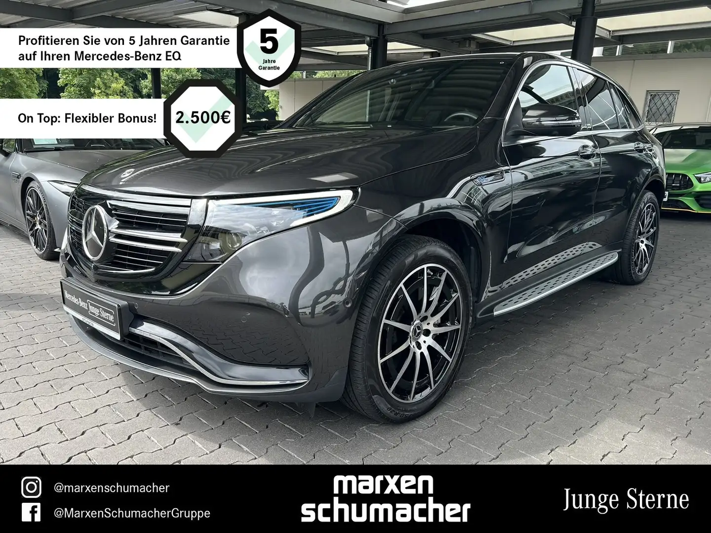 Mercedes-Benz EQC 400 EQC 400 4M AMG Schiebedach+HuD+Distro+360+Memory Grau - 1