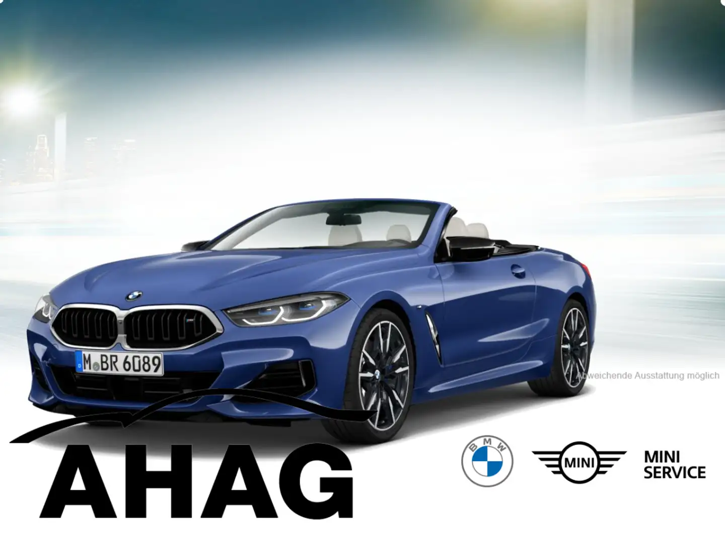 BMW M850 i xDrive Cabrio Innovationsp. Komfortzugang Blau - 2
