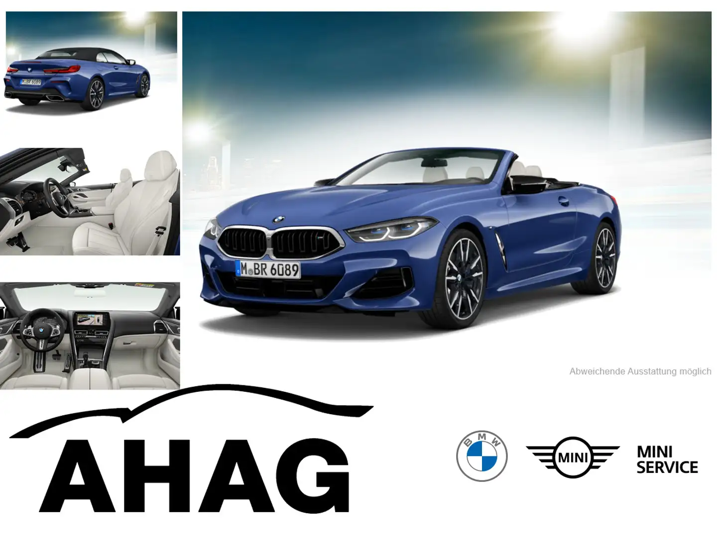 BMW M850 i xDrive Cabrio Innovationsp. Komfortzugang Blau - 1