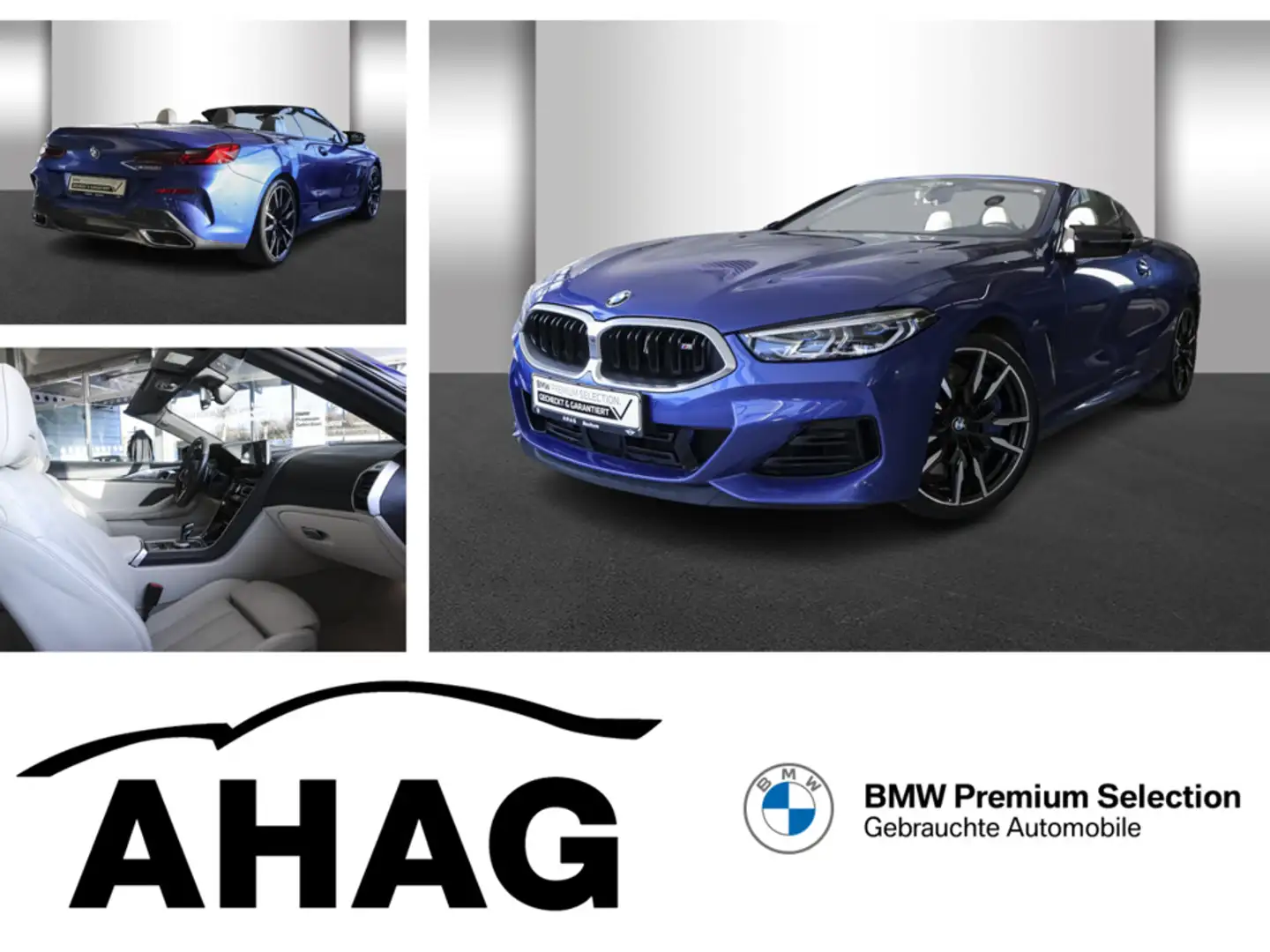 BMW M850 i xDrive Cabrio Innovationsp. Komfortzugang Blau - 1