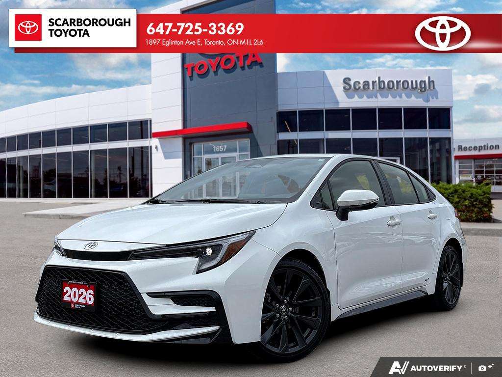 White 2026 Toyota Corolla Hybrid Sedan All-Wheel Drive Automatic