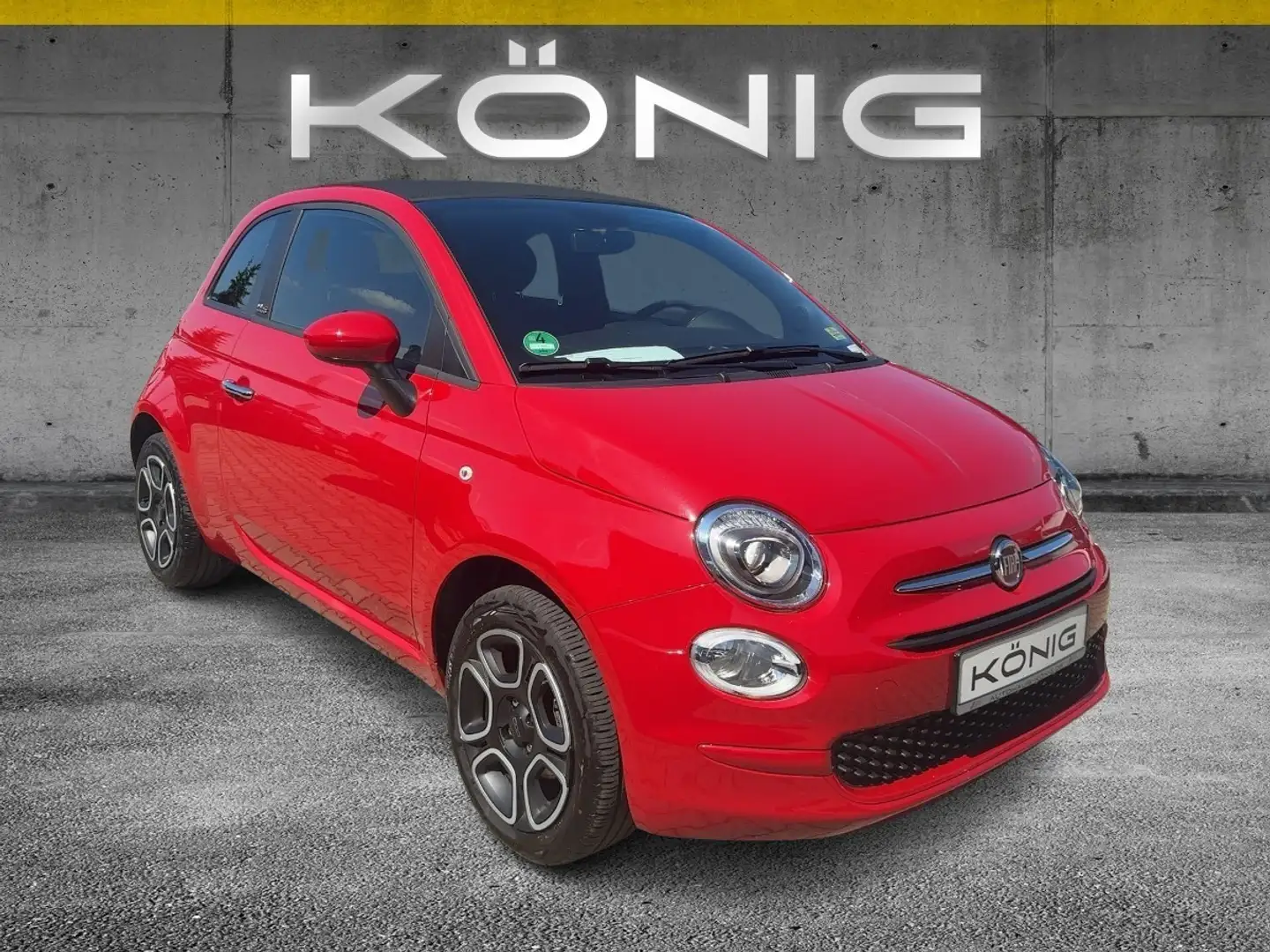 Fiat 500C Cabrio Club 1.0 Klima*Tempomat*CarPlay Rojo - 2