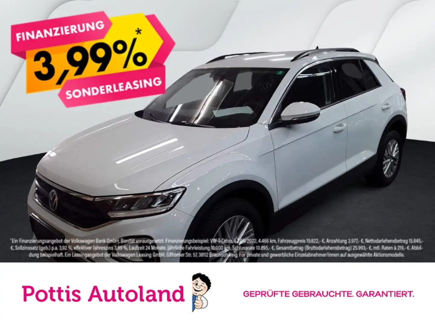 Volkswagen T-Roc 1.0 TSI LIFE NAVI SITZHZG LED PDC Weiß - 1
