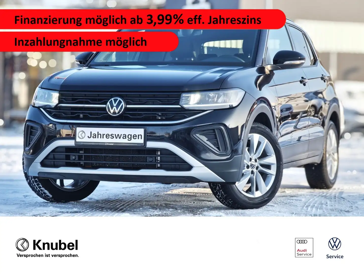 Volkswagen T-Cross GOAL 1.0 TSI DSG LED Navi AHK TravelAss. Schwarz - 1