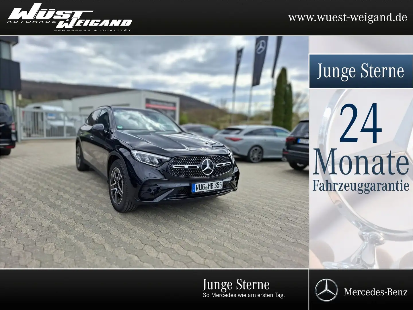 Mercedes-Benz GLC 200 4M AMG Night AHK/Distr/Totw/360°/LED/Amb Schwarz - 1