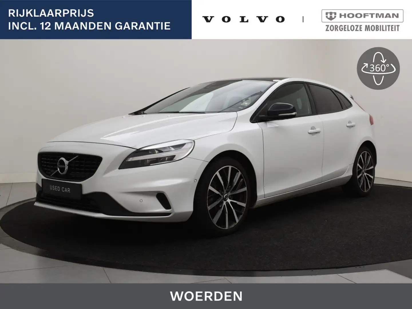 Volvo V40 T3 AUT(6) POLAR+ LUXURY PANORAMDAK KEYLESS CAMERA Blanc - 1