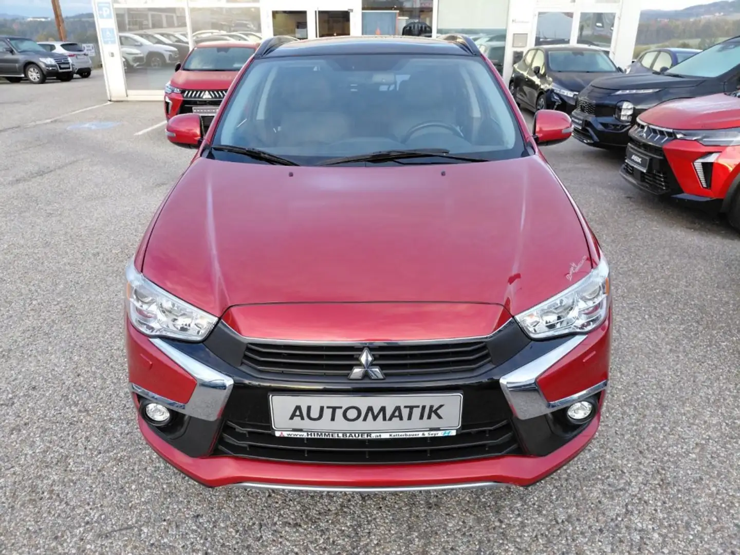 Mitsubishi ASX 2,2 DI-D AT 4WD Instyle Leder Schwarz Rot - 2