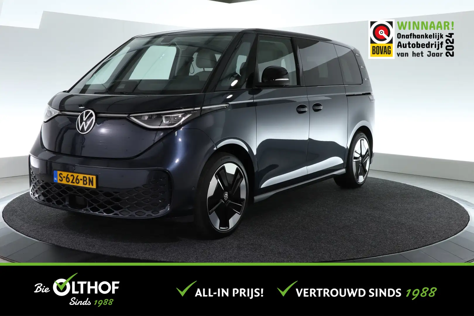 Volkswagen ID. Buzz 1st Max 77kWh / ALL-IN PRIJS / TREKHAAK / VEEL LUX Blauw - 1