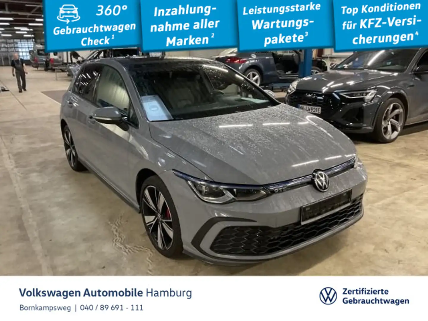 Volkswagen Golf GTE VIII 1.4 eHybrid GTE DSG Head-up Rückf.kame Grau - 1