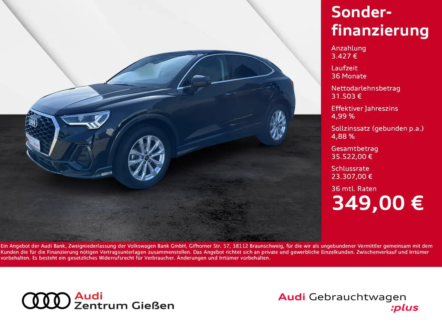 Audi Q3 Sportback 35 TFSI Assistenzpaket Navi LED Noir - 1