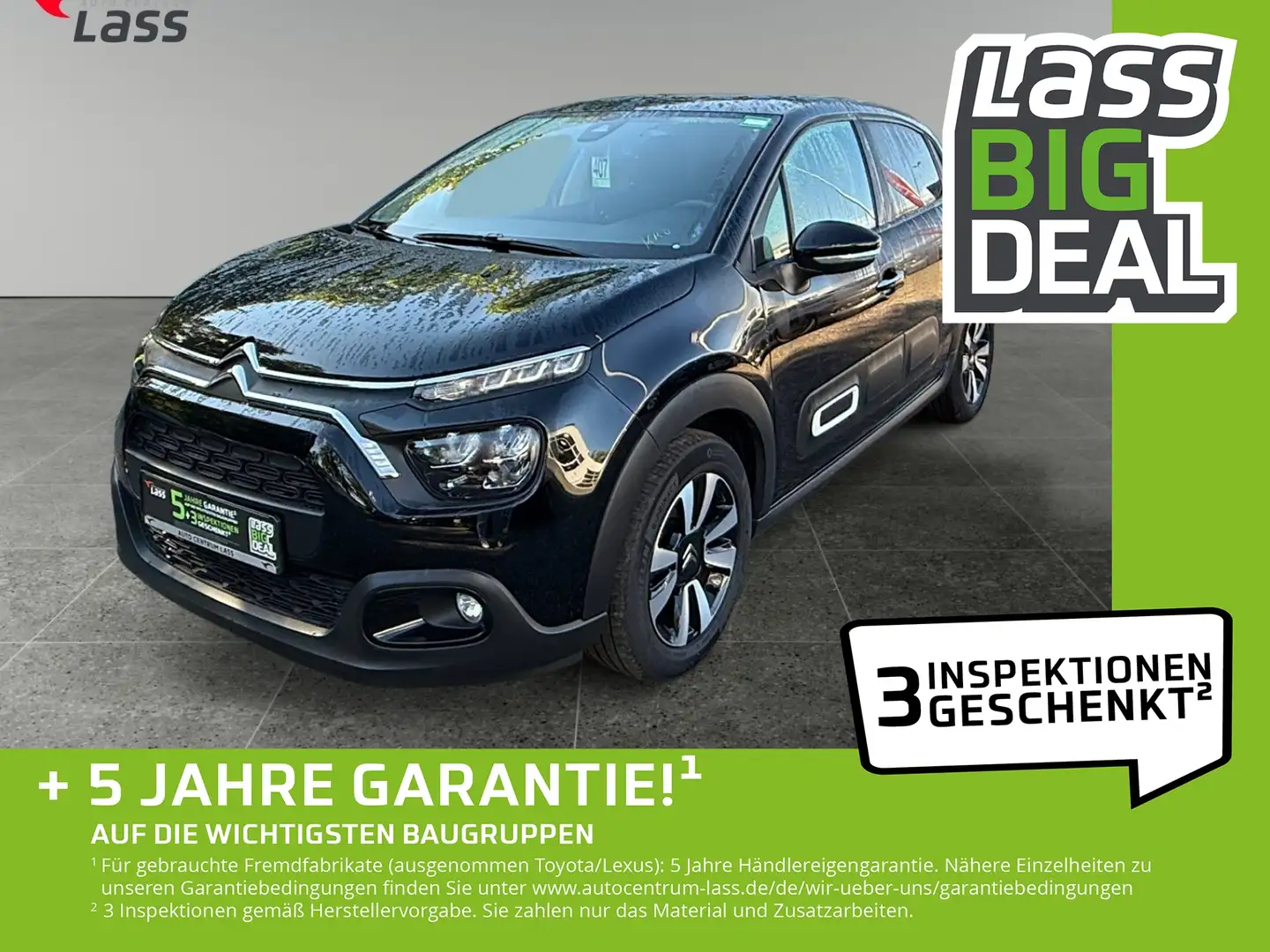Citroen C3 1.2 PureTech 110 Max Matrix AUT DynLicht Kam. Schwarz - 1