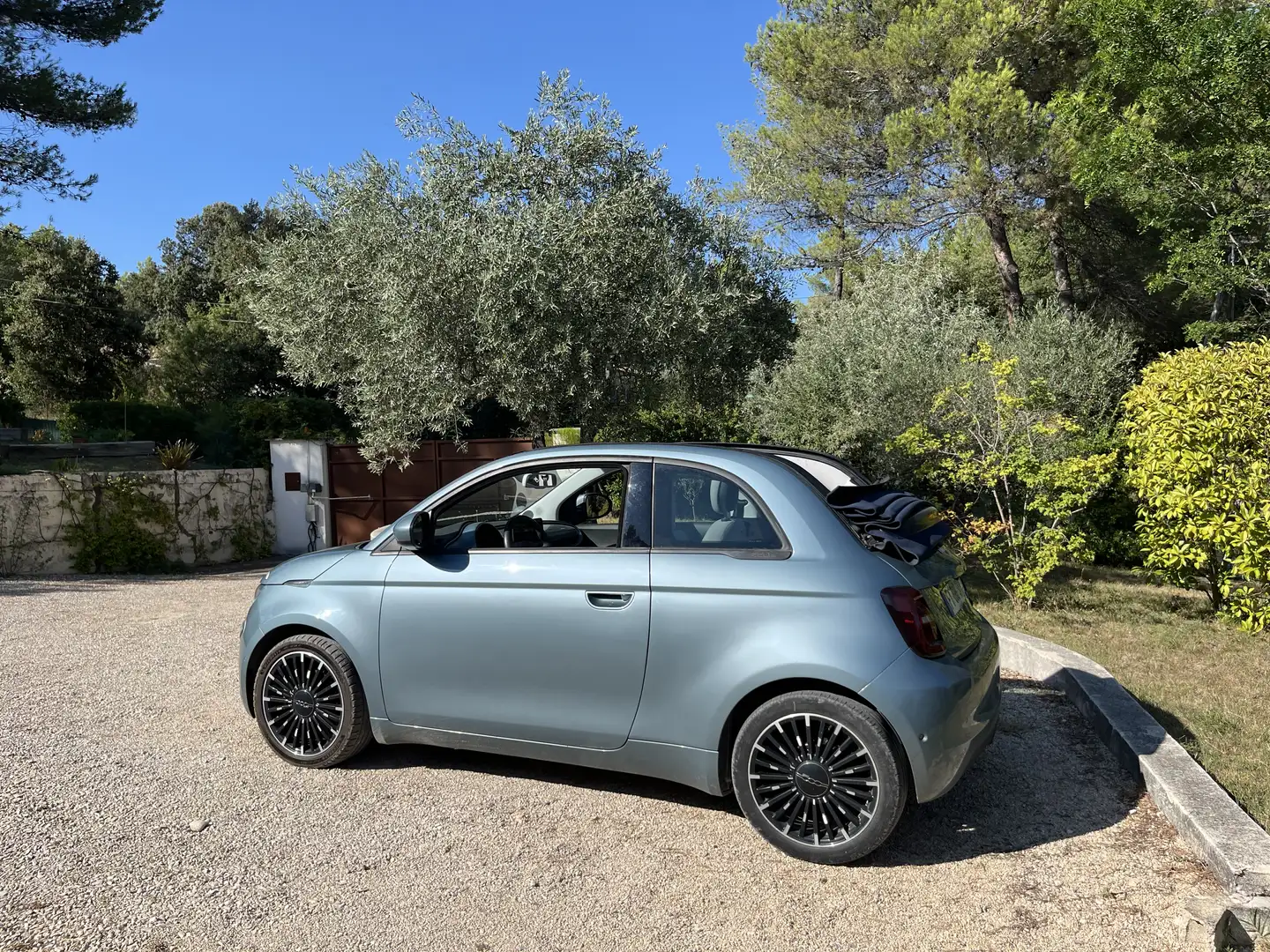 Fiat 500e cabriolet Gris - 2