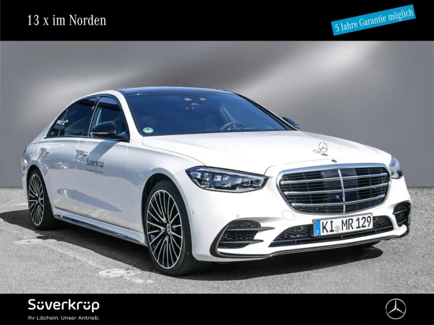 Mercedes-Benz S 580 4M Limousine lang BURM AMG NIGHT STANDH Blanc - 1