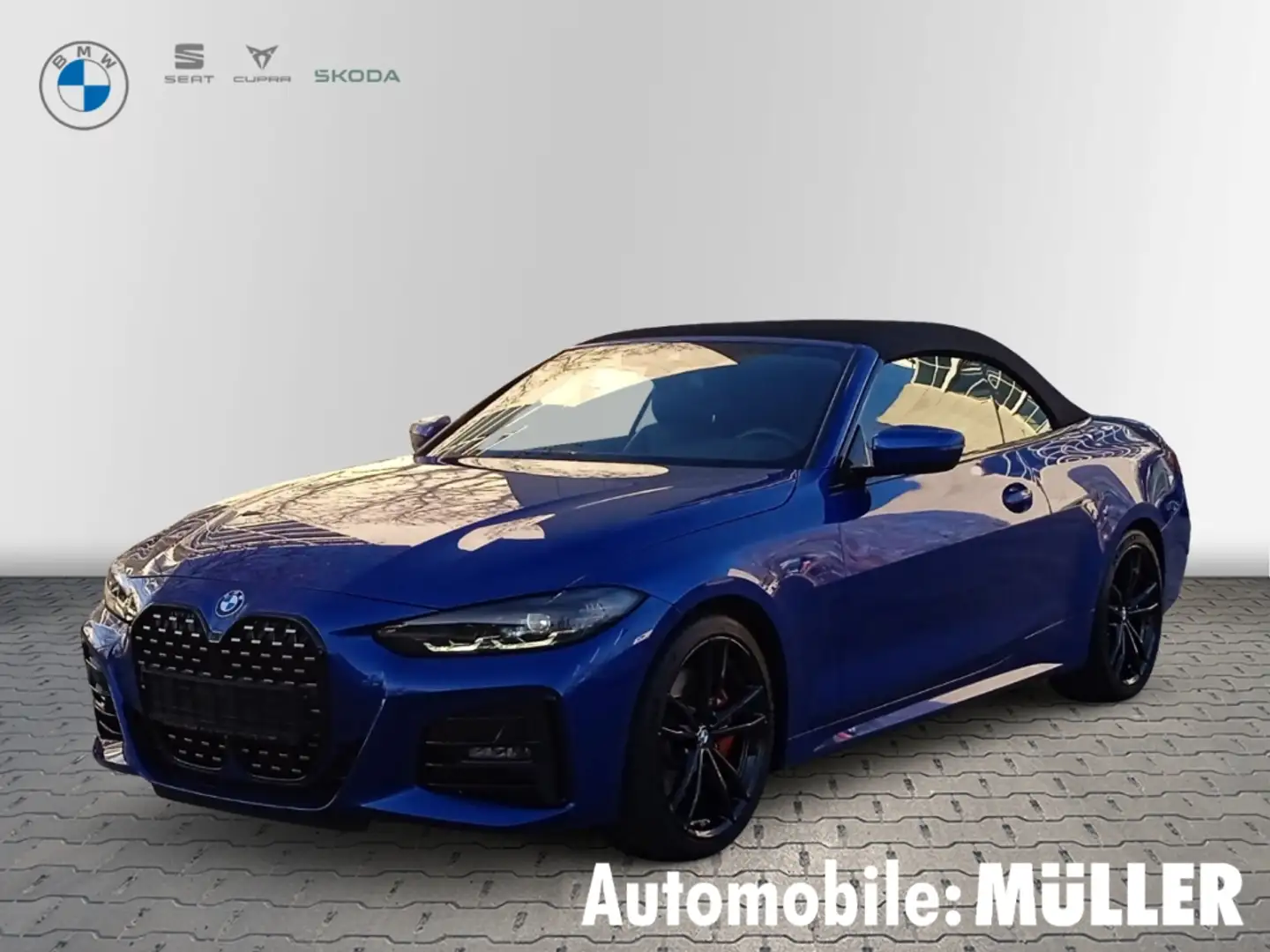 BMW 420 i Cabrio*M Sport Pro*AD StandHZG*DAB*LED*Memory Si Blau - 1