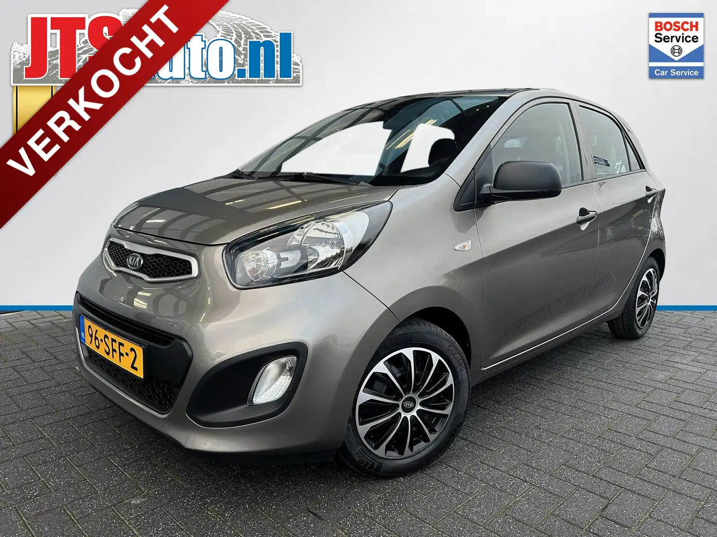 Kia Picanto 1.0 CVVT 5-DRS, Airco, Dealer Onderhouden Grijs - 1