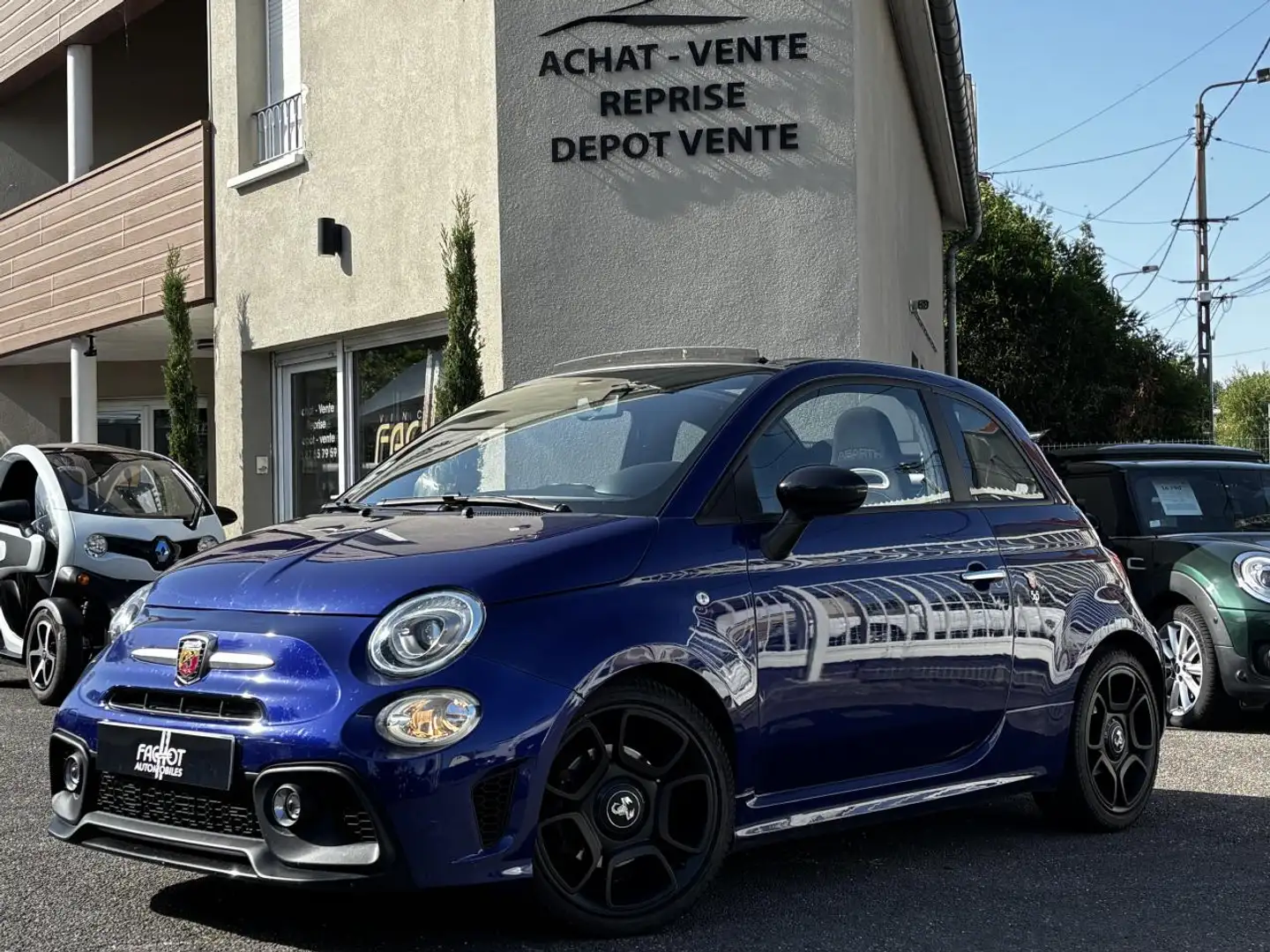 Abarth 500 ABARTH 500 Cabriolet 1.4i 16V - 160 - BVR 2017 Blu/Azzurro - 1