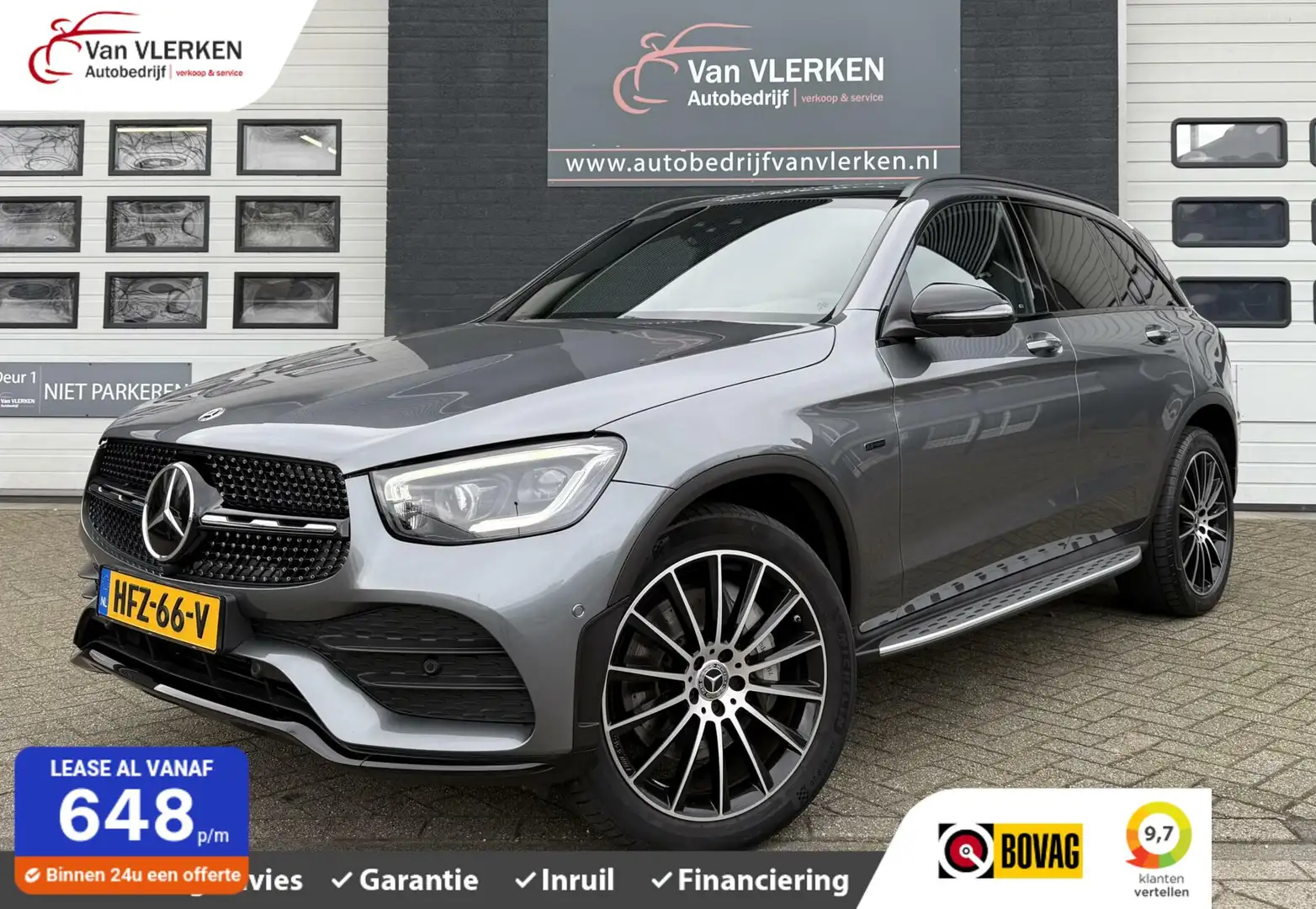 Mercedes-Benz GLC 300 300e 4MATIC AMG ADAPTIVE CRUISE/ BURM / TREKHAAK Grijs - 1