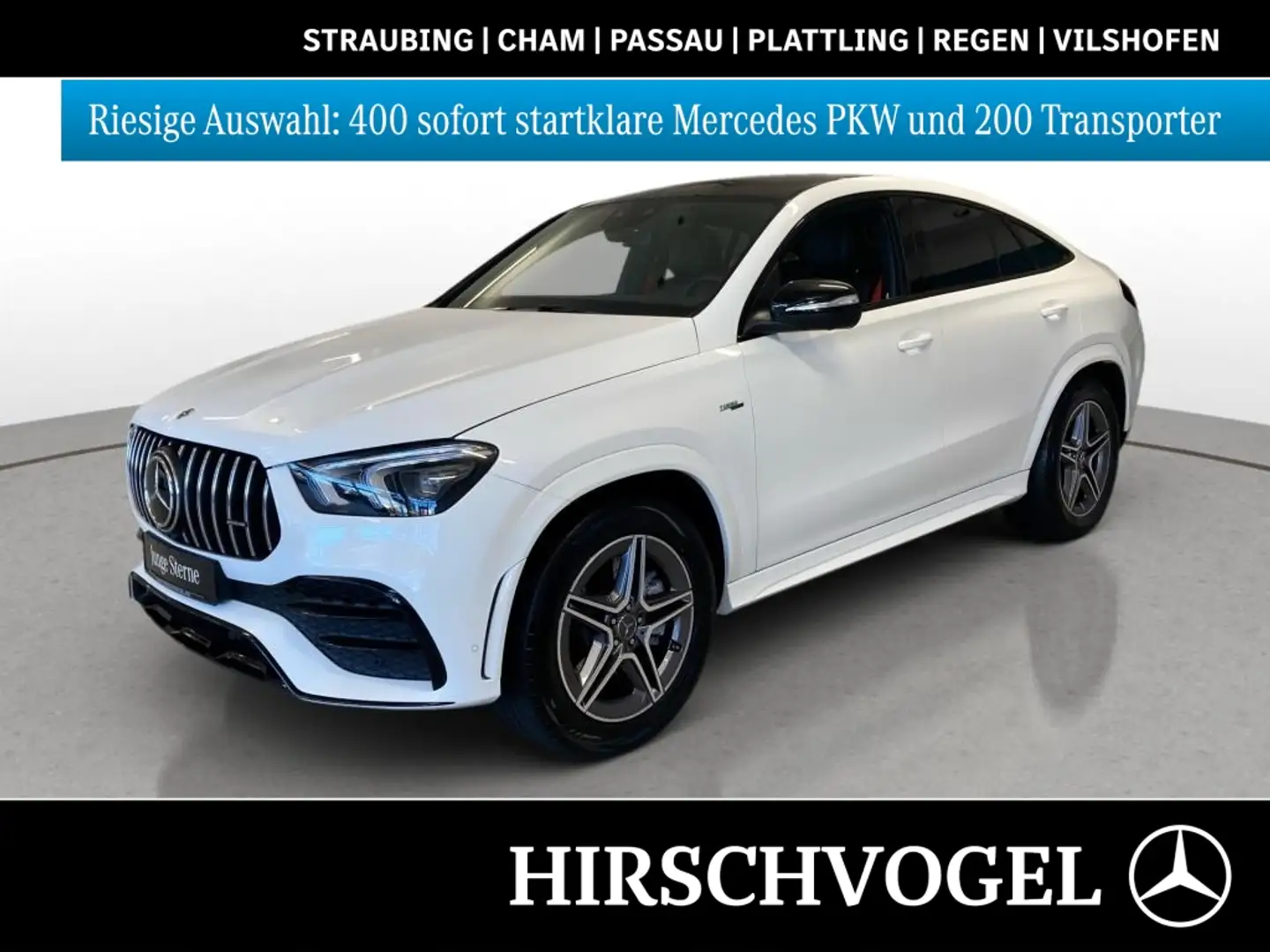 Mercedes-Benz GLE 53 AMG 4M+ Night+Pano+AHK+DISTRON+MULTIBEAM Weiß - 1